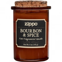 Ароматизированная свеча ZIPPO Bourbon & Spice, воск/хлопок/кора древесины/стекло, 70×100 мм купить в Серпухове