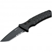 Автоматический складной нож Boker Strike Tanto All Black, сталь AUS-8, рукоять алюминий купить в Серпухове