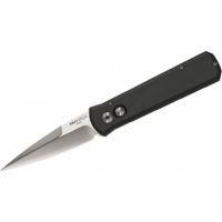 Автоматический складной нож Godson™ Solid Black Handle, Satin Blade купить в Серпухове