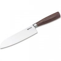 Кухонный нож Boker Core Santoku, сталь X50CrMoV15, рукоять орех купить в Серпухове