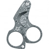 Нож для сигар Fox Damascus Figaro Cigar Cutter, сталь дамаск, рукоять дамаск купить в Серпухове