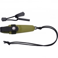 Нож Morakniv Eldris + огниво , цвет зеленый купить в Серпухове