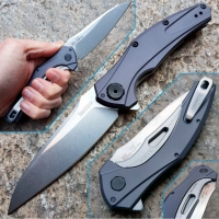 Нож складной Bareknuckle — Kershaw 7777, сталь Sandvik 14C28N, рукоять серый анодированный алюминий купить в Серпухове