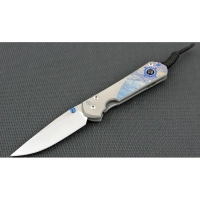 Нож складной Chris Reeve Large Sebenza 21 Almandine Cabochon, сталь CPM-S35VN, рукоять титан купить в Серпухове