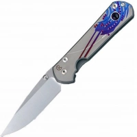 Нож складной Chris Reeve Large Sebenza 21 Ametyst Cabochon L21UN E Amethyst SS14, сталь CPM-S35VN, рукоять титан купить в Серпухове