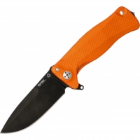 Нож складной LionSteel SR11A OB ORANGE, сталь Uddeholm Sleipner® Black Finish, рукоять алюминий (Solid®), оранжевый купить в Серпухове