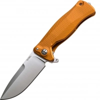 Нож складной LionSteel SR11A OS ORANGE, сталь Uddeholm Sleipner® Satin Finish, рукоять алюминий (Solid®), оранжевый купить в Серпухове