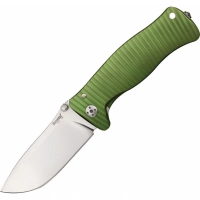 Нож складной LionSteel SR1A GS GREEN, сталь D2 Satin Finish, рукоять алюминий (Solid®), зелёный купить в Серпухове