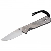 Складной нож Chris Reeve Large Sebenza 21 Computer Generated Graphic Raindrop, сталь CPM-S35VN, рукоять титан купить в Серпухове