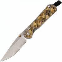 Складной нож Chris Reeve Large Sebenza 21 Gold, сталь S35VN, рукоять титановый сплав купить в Серпухове