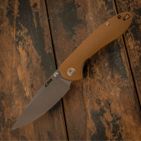 Складной нож CJRB Feldspar, сталь D2, Brown G10 купить в Серпухове