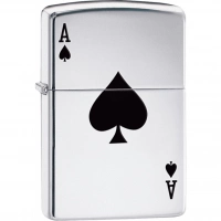 Зажигалка ZIPPO Armor™  Туз с покрытием High Polish Chrome купить в Серпухове