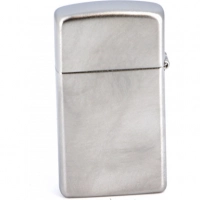 Зажигалка ZIPPO Slim® с покрытием Satin Chrome™, латунь/сталь, серебристая, матовая, 30х10×55 мм купить в Серпухове