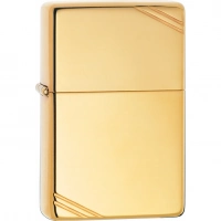 Зажигалка ZIPPO Vintage™ с покрытием High Polish Brass купить в Серпухове